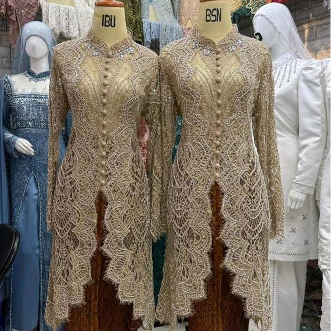 KEBAYA IBU BESAN FULL PAYET KERAH V engkol //KEBAYA BESAN PREMIUM FULL PAYET