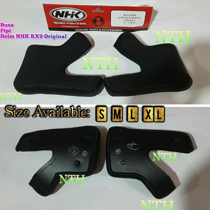 SIAPKIRIM Cheek Pad Busa pipi Helm NHK RX9 Size S M L XL READY STOCK