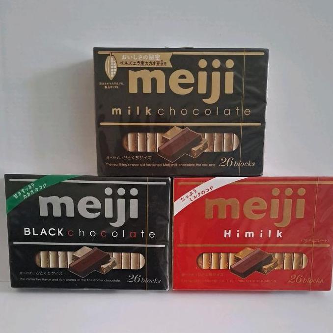 MEIJI MILK CHOCOLATE / BLACK CHOCOLATE/ HIMILK / MATCHA / STRAWBERRY