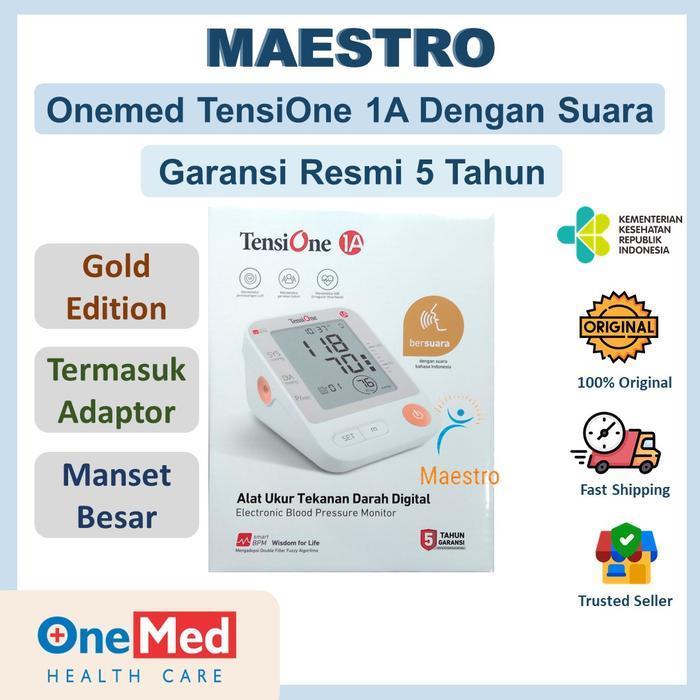 TensiOne 1A Onemed Dengan Suara Tensimeter Digital Alat Cek Tes Tensi