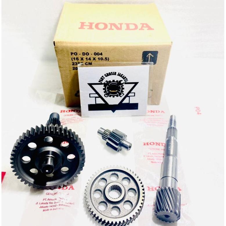 AS GEAR BOX GIR PULLY GARDAN RASIO SET HONDA BEAT FI K25 STATER KASAR SCOOPY FI K16 STATER KASARTAHU