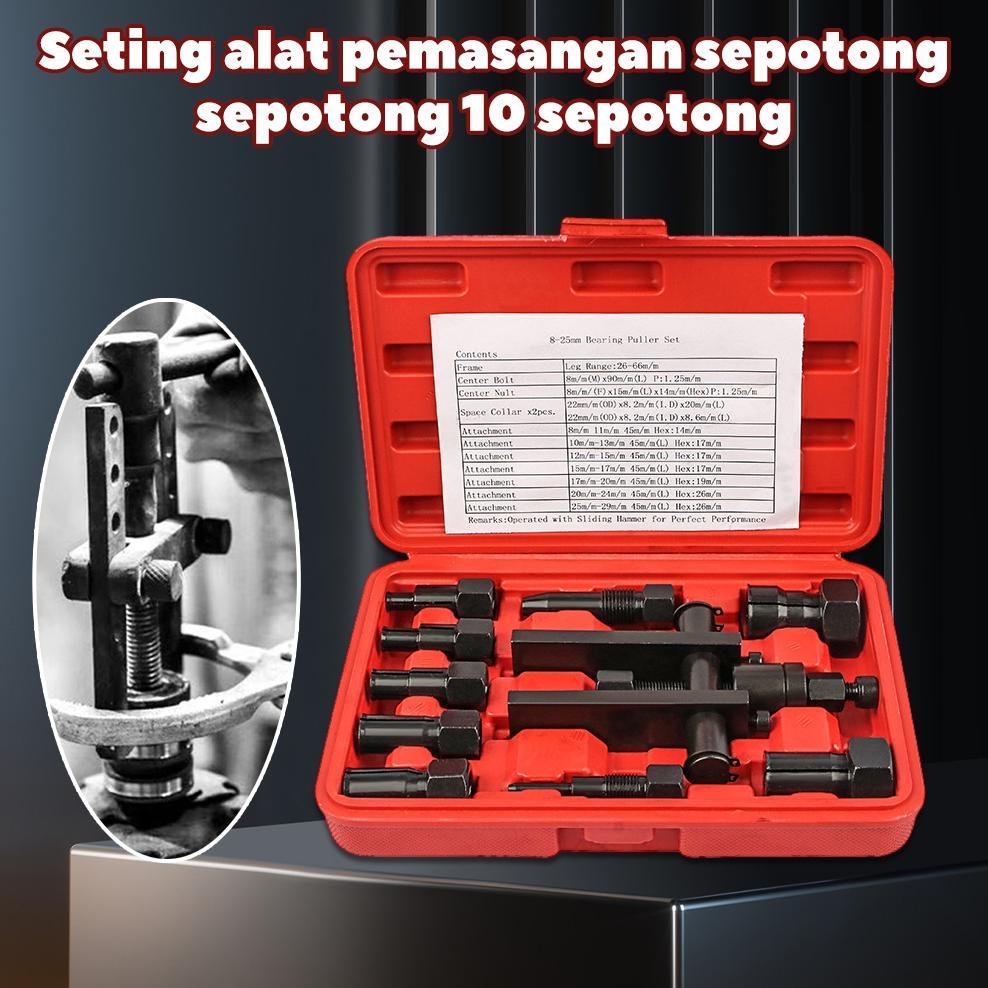 10pcs/ Tracker bearing Puller Set Treker Pencabut Bearing Set Treker Cabut Bearing Dalam Treker Pemb