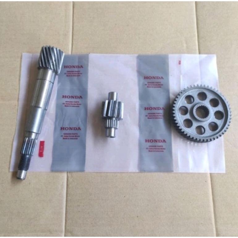 gigi rasio  Girbok Gir Gardan Gear Box Rasio CVT Honda Beat Fi Scoopy Fi Original 3 pcs