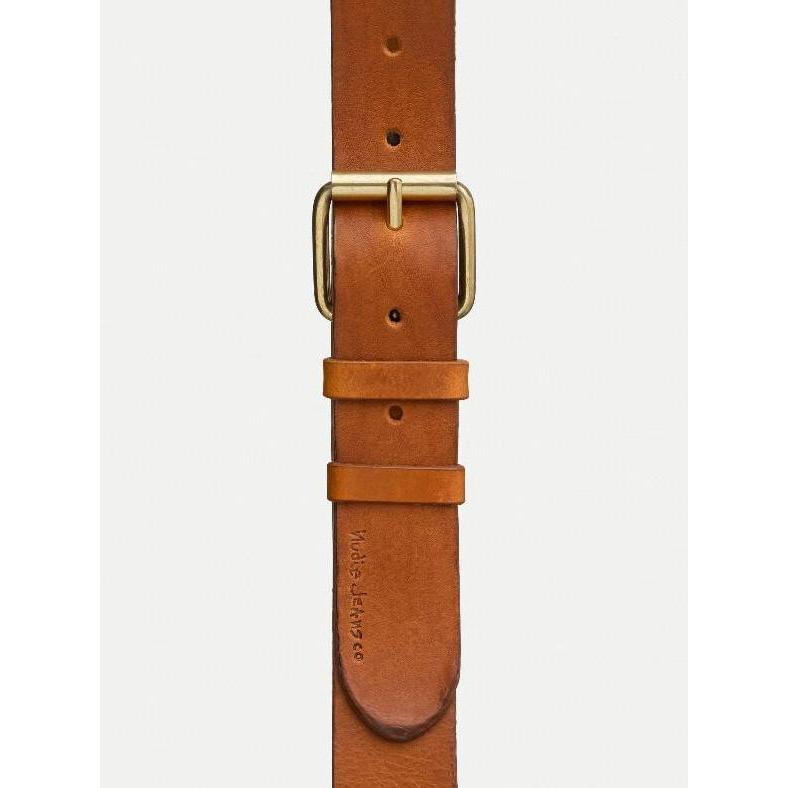 Nudie Jeans Pedersson Leather Belt Toffee Brown