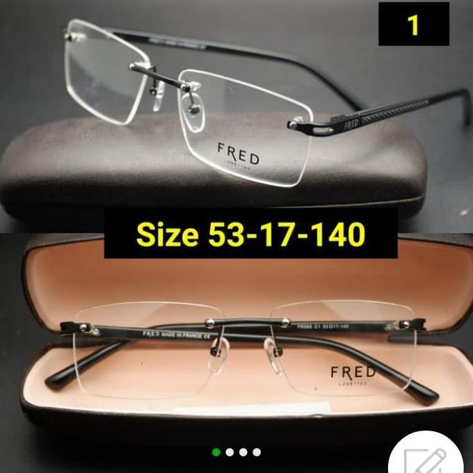 frame kacamata freed 065 frameless kacamata pria