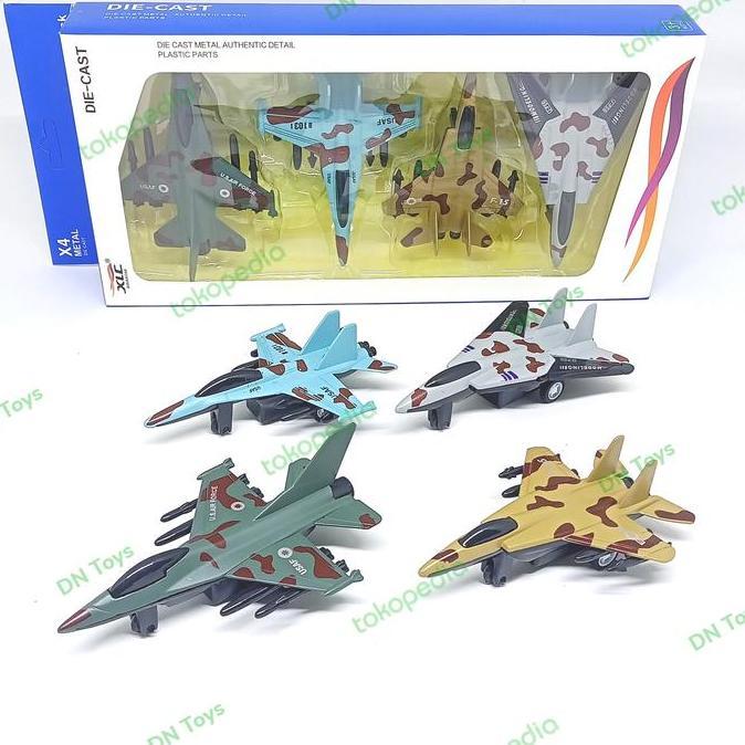 Mainan DieCast Pesawat Tempur Militer PEM