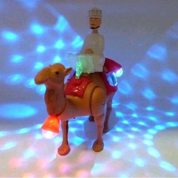 Mainan Unta Arab Onta haji Camel Jalan Baterai
