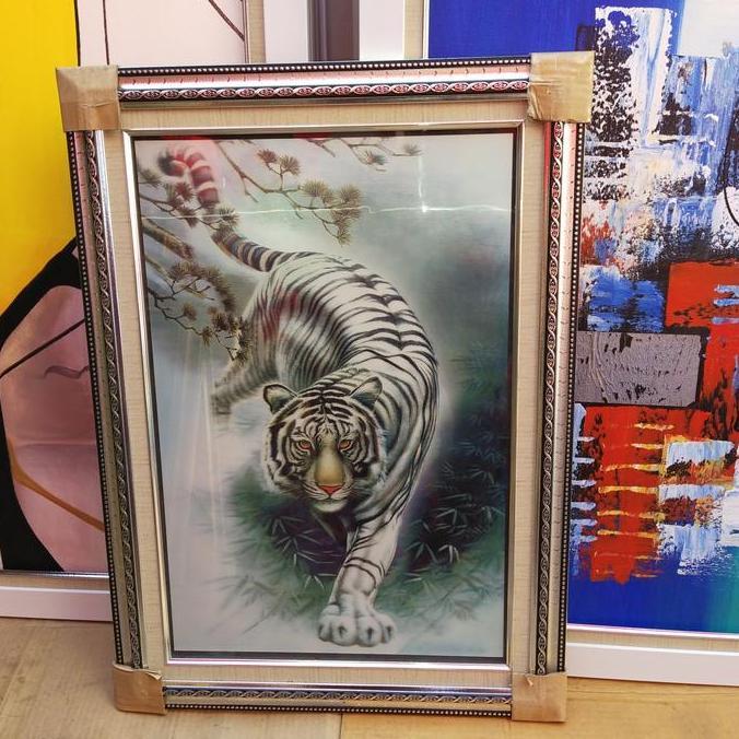 bingkai macan 3D UK 50x70cm