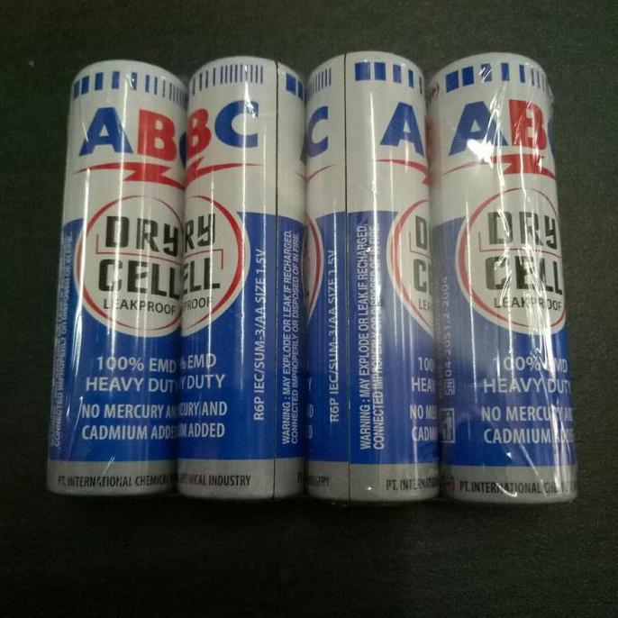 Batu Baterai AA ABC Biru