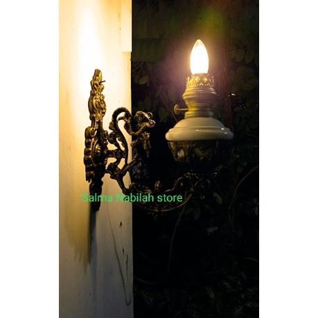 Lampu Dinding Klasik Jawa Betawi Bali Besi Kuningan