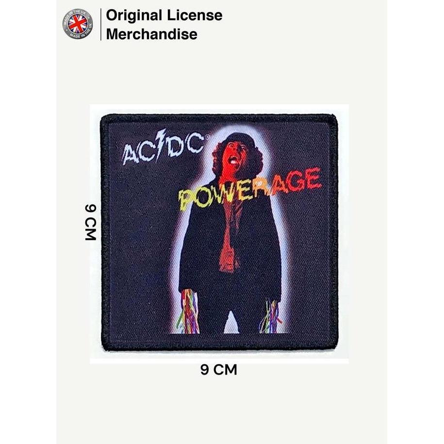 PROMO Badge Emblem Patch Logo Bordir Timbul Import Band Musik ACDC Powerage BISA GRAB