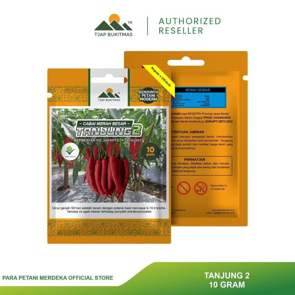 TJAP BUKITMAS Benih Cabe / Cabai Merah Besar Varietas Tanjung 2 10 Gram (+- 1200 butir)