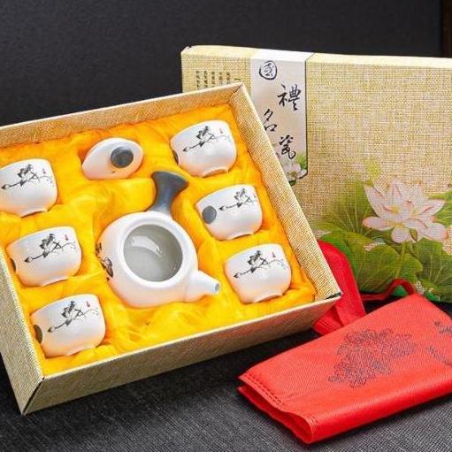 Wedding Gift Box Set Chinese Tea Set / Set Kado Pot Teh Cina Lengkap Teko
