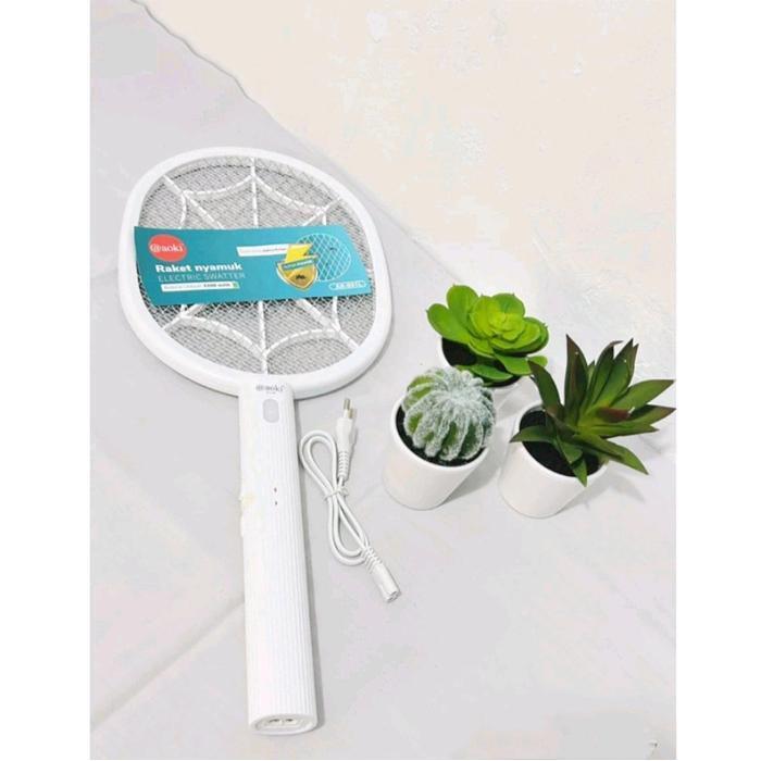 RAKET NYAMUK / RAKET NYAMUK AOKI AK 891 L / RAKET NYAMUK CAS Baterai