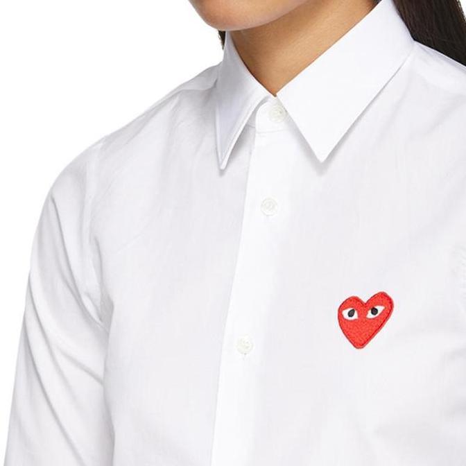 Comme Des Garcons CDG Play Kemeja White Authentic