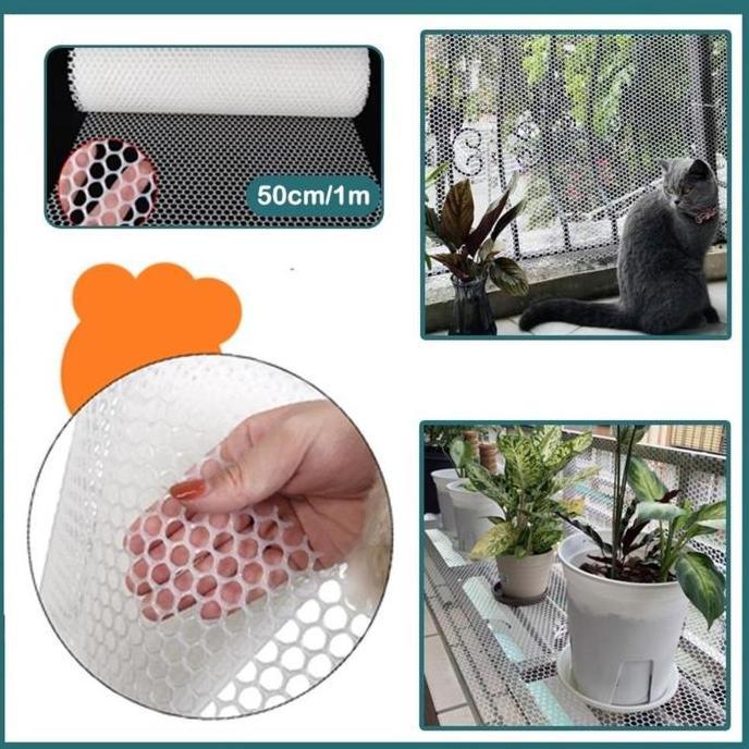 Brixd- Jaring Kawat Plastik Hdpe Safety Pets Net Penangkapan Jatuh Jaring Pagar Rumah Tebal Jaring K