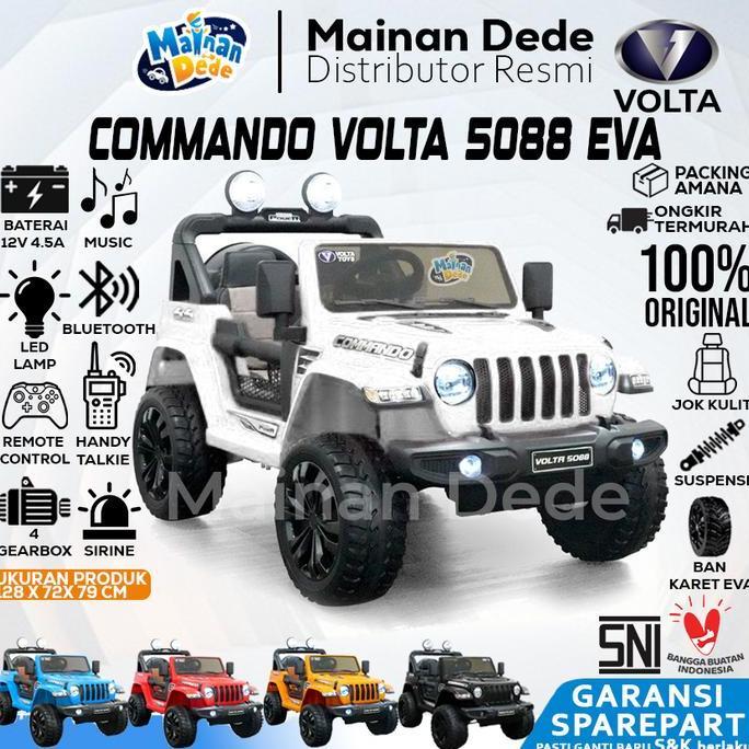 Mainan Mobil Aki Anak Jeep Comm SHP Volta 5088