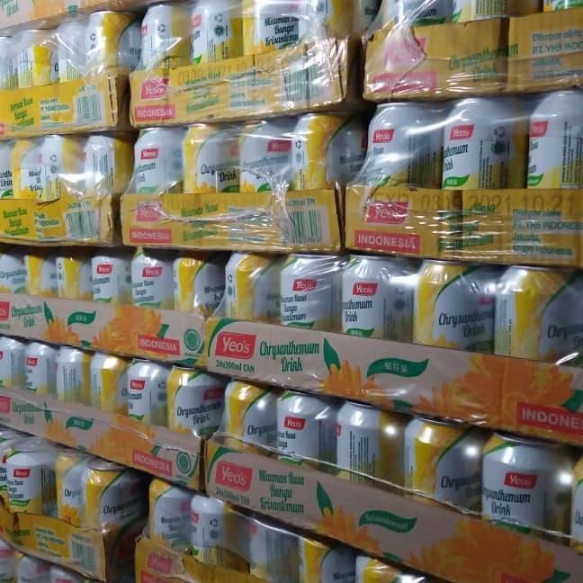 yeos chrysantimum / yeos teh kembang ( 24 kaleng )