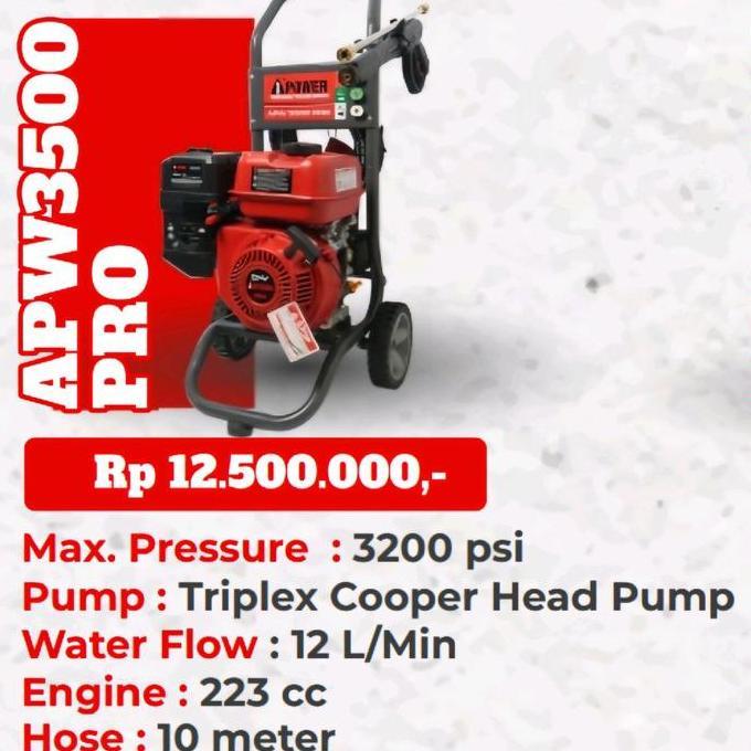 best produk] Aipower High Pressure Jet Cleaner Apw 3500 pro mesin cuci APW3500 AI POWER