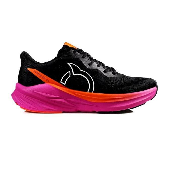 Ortuseight Sepatu Running Black Fanta Wave SE - Sepatu Lari Pria & Wanita dengan Desain Hyperglide 2