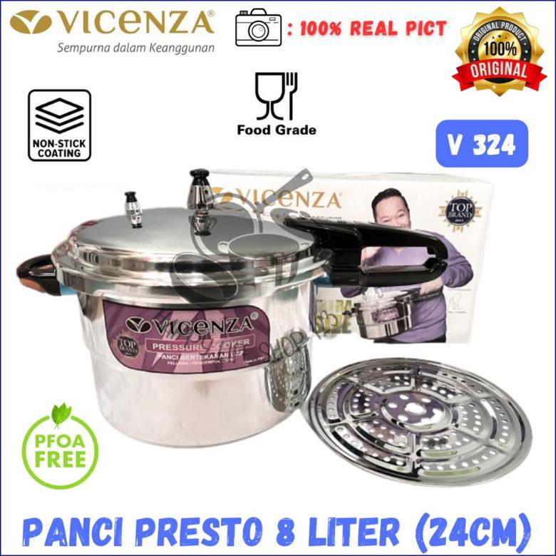 Presto 8 Liter VICENZA V324/Presto 8ltr VICENZA/Presto 12ltr VICENZA/Panci Presto 12ltr VICENZA