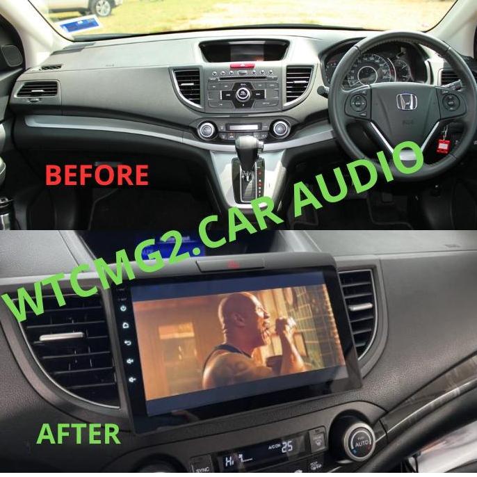 Frame Head Unit Android 9 Inch Crv Gen 4 + Canbus 2012 -2017 Asli
