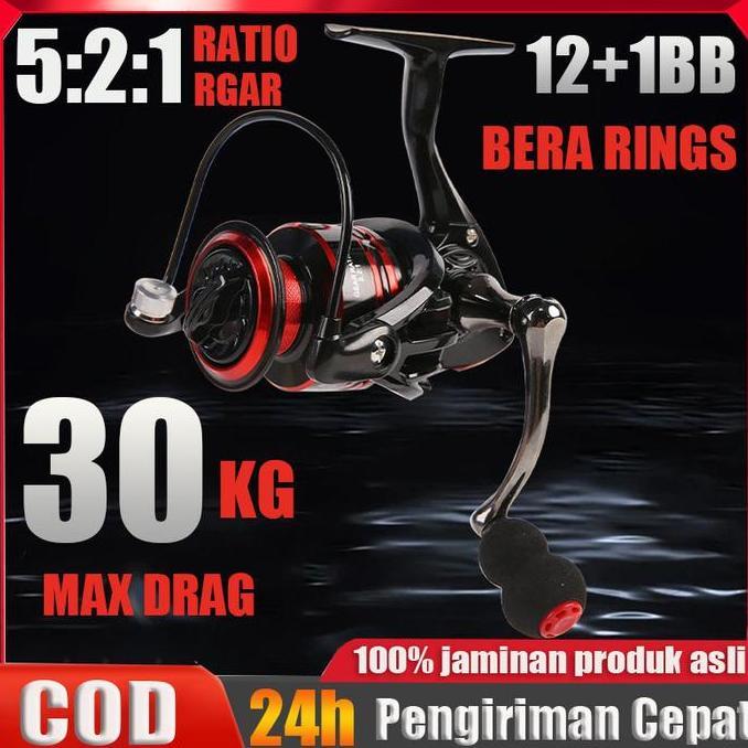 Best Seller, Reel Pancing Asli Besi Fishing Reel 10Kg Nx1000-7000 Reel Pancing Murah Kuat Power Hand