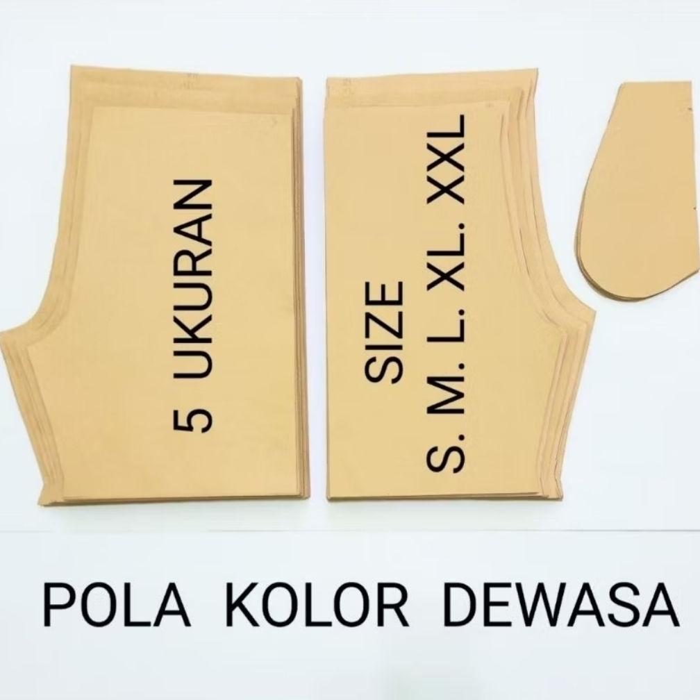 POLA CELANA KOLOR PRIA DEWASA (BERISI 6 SIZE)