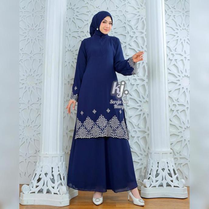 Murah Seroja Gamis Ibu & Anak Kurung Melayu Baju Kondangan Lebaran Muslim
