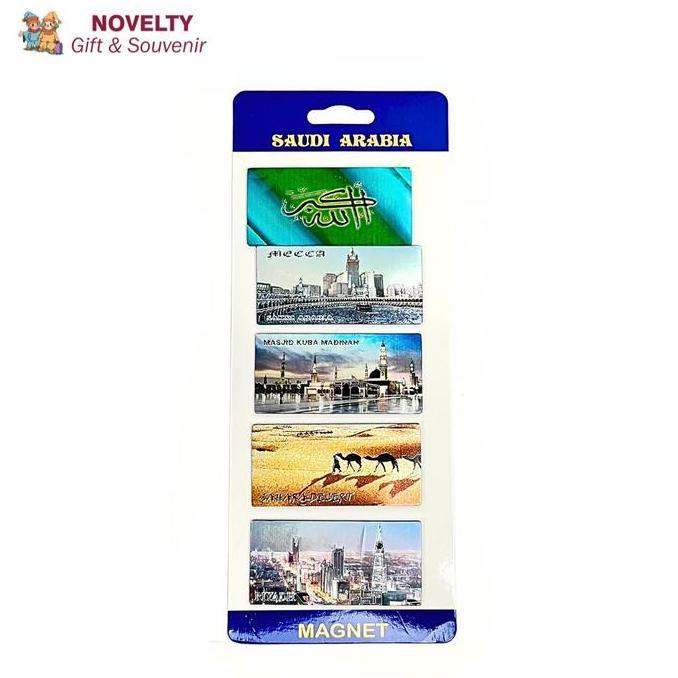 Lengkap- Souvenir Magnet Kulkas Mekkah Madinah Riyadh Sahara Oleh Oleh Negara Saudi Arabia