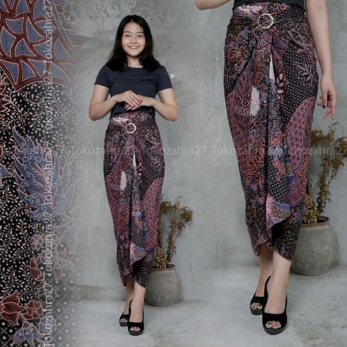 DE40 >> OUTFIT ROK LILIT / ROK BATIK  Ring  Wanita  Bawahan  Kebaya  Serut  Kondangan Panjang Belah 