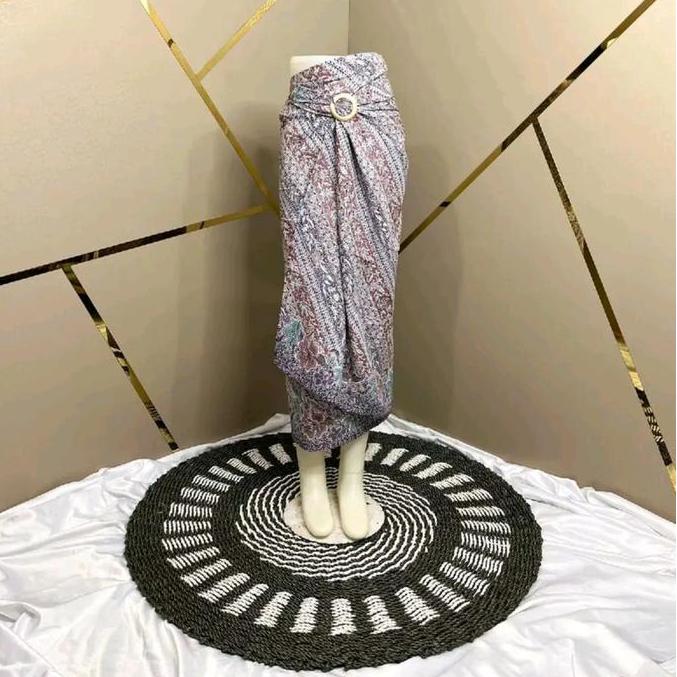 DB234 >> ROK LILIT SILK MOTIF BATIK BUNGA / ROK BATIK / ROK SANTAI / ROK BALI / ROK BAWAHAN KEBAYA K