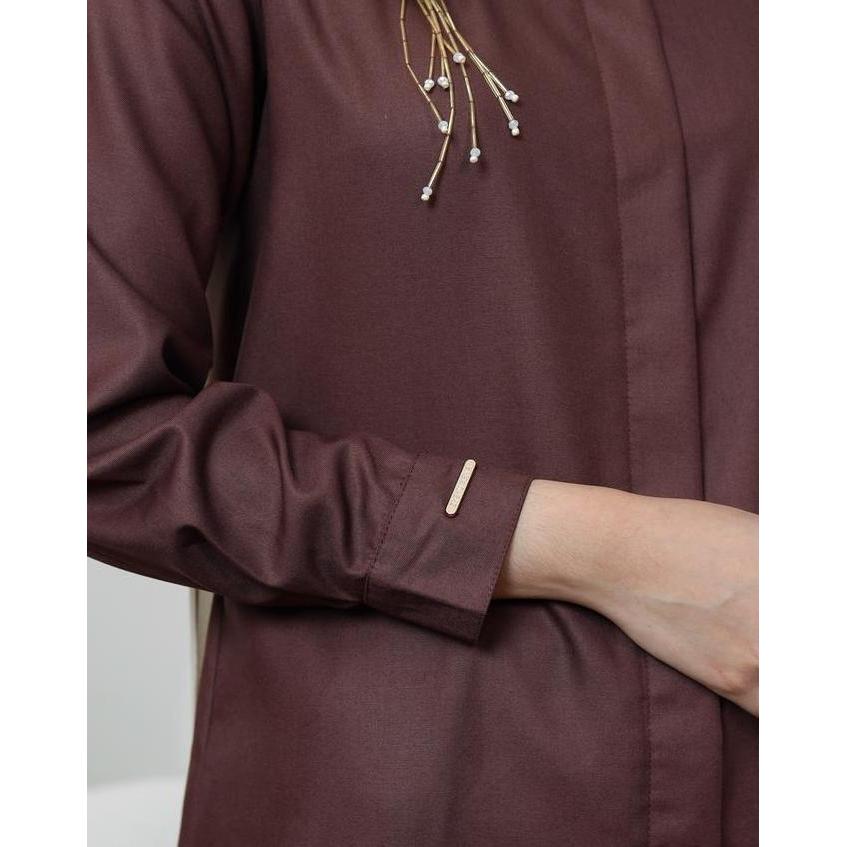 Ready Zysku Xena | Basic Long Shirt - 9 Warna | Kemeja Kerja Polos Kantor Wanita Lengan Panjang