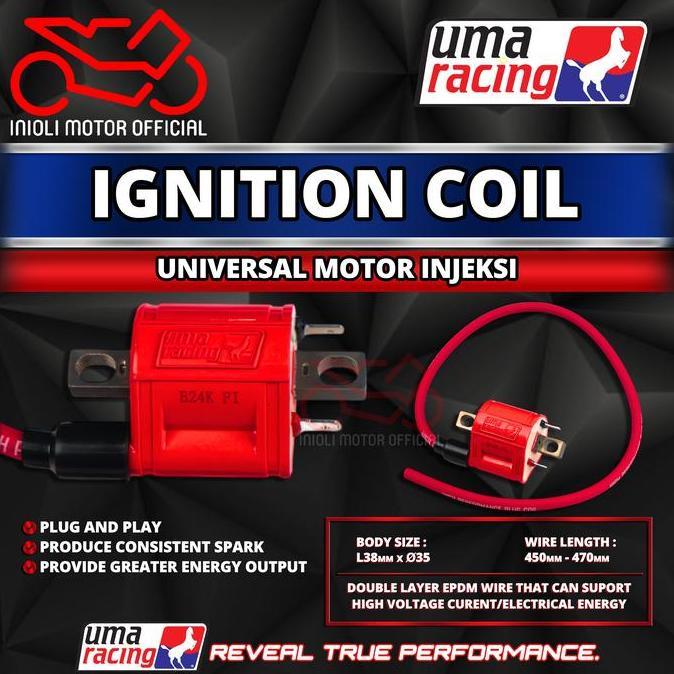 KOIL COIL KUIL UMA RACING MIO SPORTY SMILE CARBU FINO SOUL XEON IGNITION KOIL UNIVERSAL MOTOR KARBUR