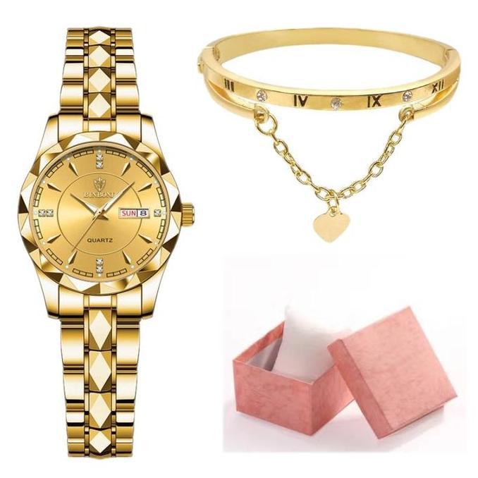 Watchtime- Promo Jam Wanita Mewah Merek Binbon Anti Air Bonus Gelang Dan Kotak Bisa Cod ( Dsj-102 ) 