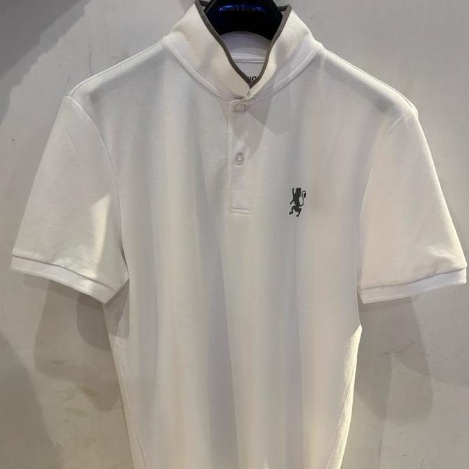 Giordano polo shirt mini lion white ( Orinal ) S,M,L,XL,XXL