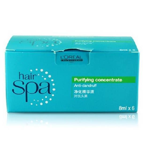 Loreal Hair Spa Concentrate Hydrating  / Purifying 6X8Ml Serum Rambut Rontok / Berketombe