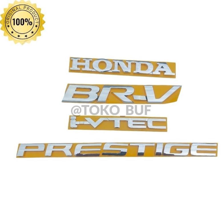 Emblem Honda BRV Original  Komplit / Emblem BRV Prestige 2016up Belakang