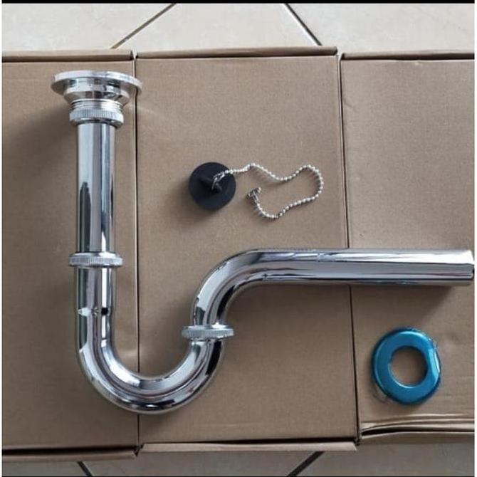 sifon wastafel model toto / sifon angsa rantai Aksesoris