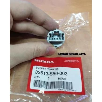 Soket Socket Fitting T20 Bohlam Lampu Rem Stop Lamp Kaca Besar Belakang Atas Tengah Honda Jazz S Rs 