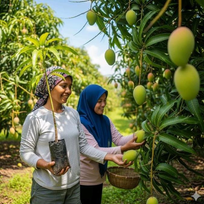 bibit mangga manalagi okulasi cepat berbuah