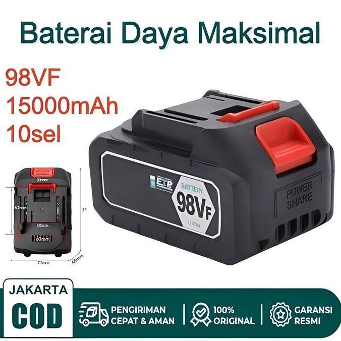 98VF 15000MAH BATERAI LI-ION BOR BATERAI TANGAN/ALAT-ALAT LISTRIK/MAKITA ALAT BOR ISI ULANG ORIGINAL