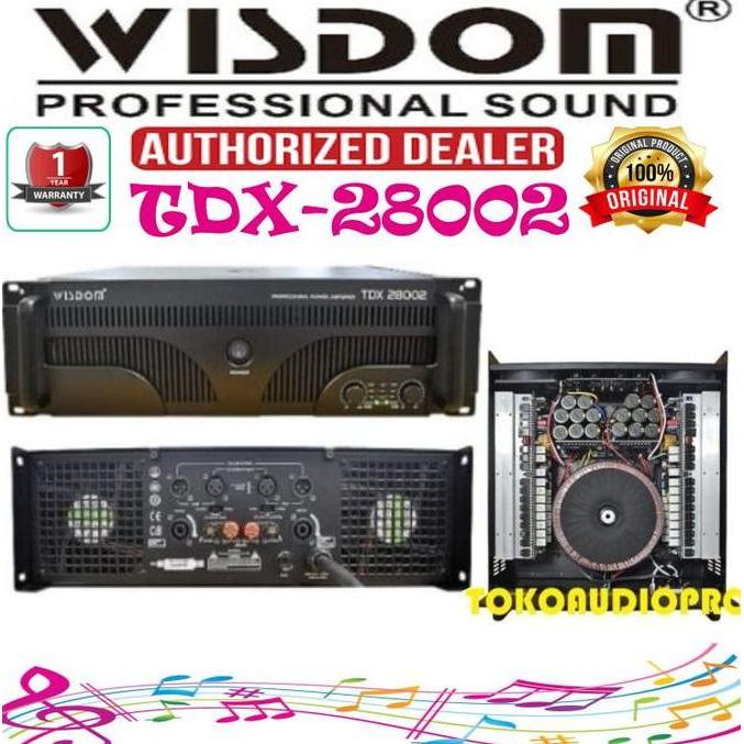 '' WISDOM TDX28002 POWER AMPLIFIER WISDOM TDX-28002 *