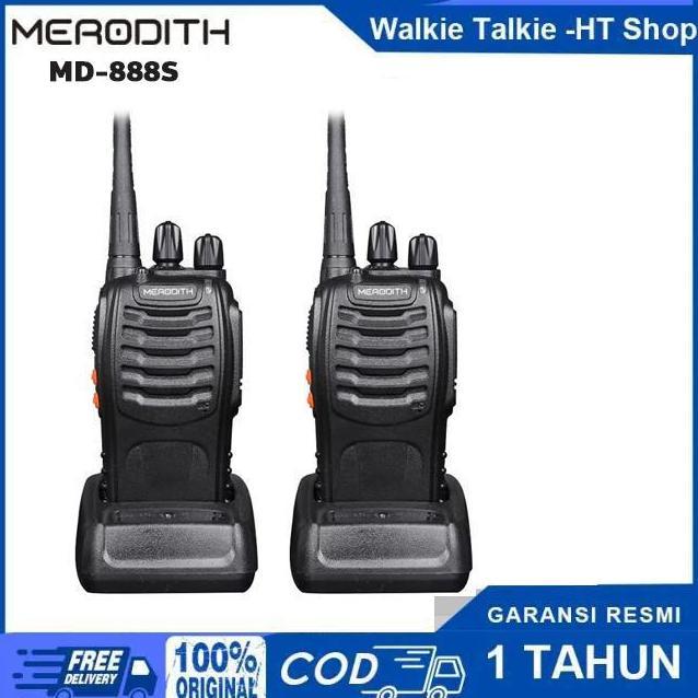 (COD) MERODITH 888S WALKIE TALKIE 2 UNIT | UHF RADIO KOMUNIKASI JARAK JAUH LED ANTENA | IDEAL UNTUK 