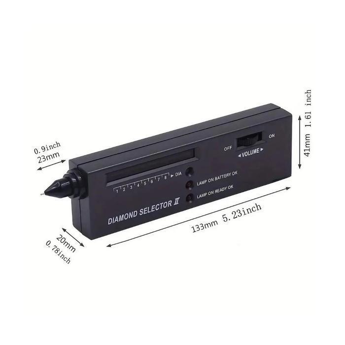 Diamond Tester Alat Tes Intan Batu Akik Deteksi Berlian Gemstone Selector Pengukur Moissanite Deteks