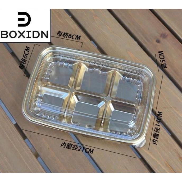 Thebest- Box Mika mooncake 75gr Box mika sekat 9 box kue bulan 83gr Tray Kue