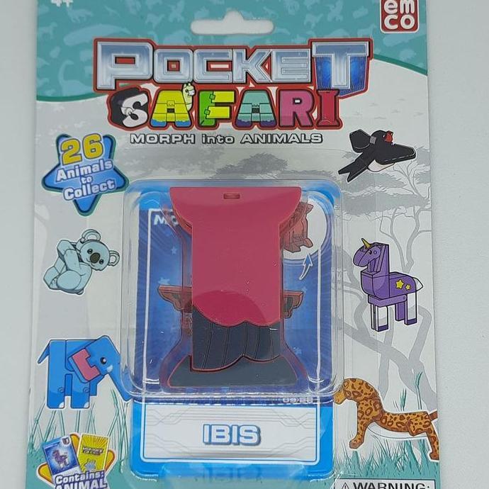 Emco Pocket Safari Mainan alphabet Hewan Huruf A-J