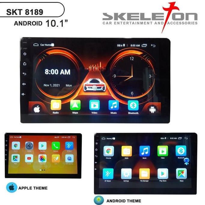* 2 DIN HEAD UNIT ANDROID 10 INCH SKELETON 8189 DOUBLE DIN BLUETOOTH GPS MIRRORLINK ''