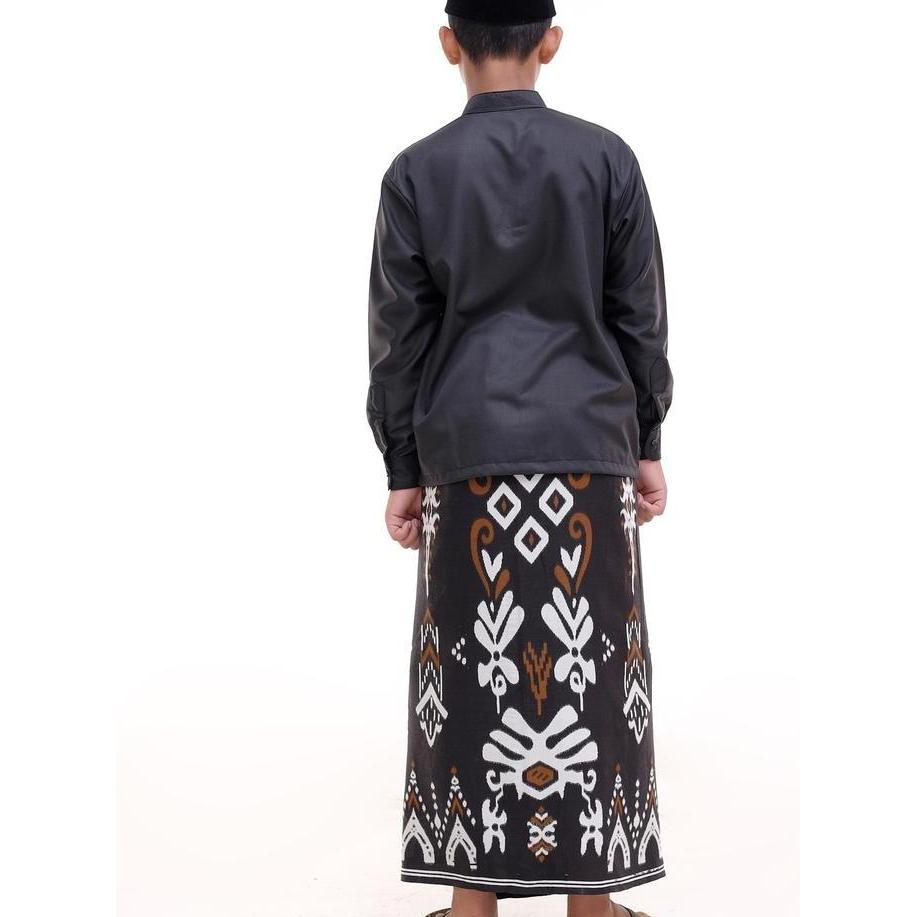 Kidsrelig- Setelan Koko Sarung Anak Laki-Laki Remaja Usia 9-14 Tahun Songket