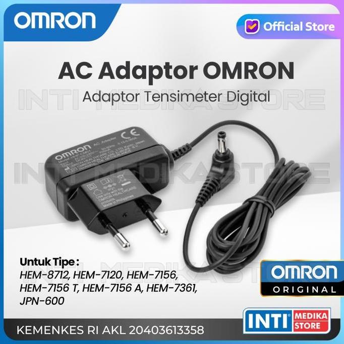 Jaminbos- Omron - Ac Adaptor | Adaptor Tensi Omron | Adaptor Omron Original